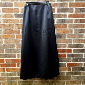 Chetta B Black Maxi Skirt Size 4 Elegant Evening Formal Zip Back